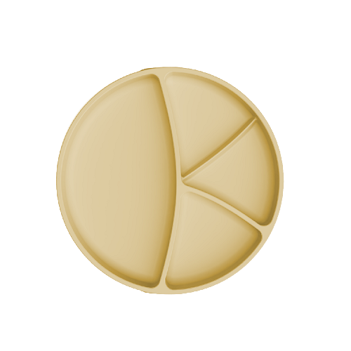 Everyday Baby szilikon tányér tapadókoronggal, Lágy Sárga