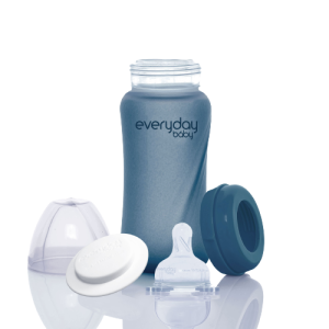 Everyday Baby cumisüveg hőérzékelővel 240 ml, Áfonyakék