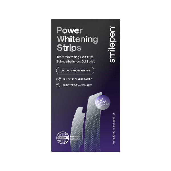 Smilepen Power Whitening Strips, fogfehérítő csíkok, 14x2 db