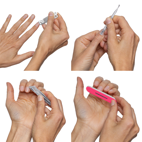 Tweezerman Mini Neon Nail Rescue Kit – zsebméretű elsősegély készlet a körmöknek