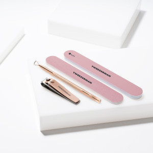Tweezerman Rose Gold Manikűrkészlet, rózsaarany manikűrkészlet