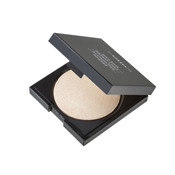 KORRES Wild Rose Illuminating Powder - ragyogást fokozó púder - kompakt púder vad rózsával, 4,5 g