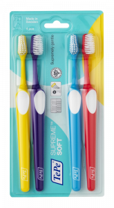 TePe Supreme soft, fogkefe kúp alakú sörtékkel 3+1 ingyen