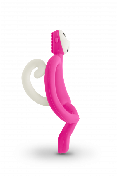 Matchstick Monkey fogzást segítő rágóka, rózsaszín