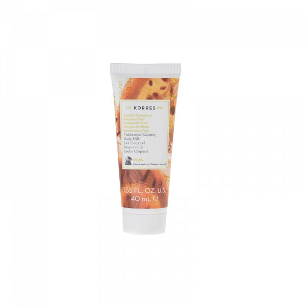 KORRES Little Body Milk Bergamot Pear testápoló tej bergamottal és körtével, 40 ml