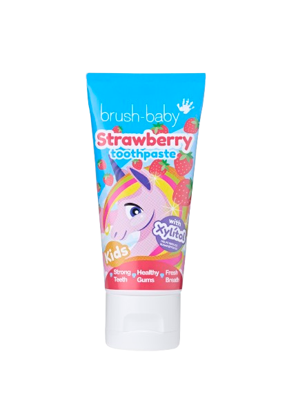 Brush-baby Strawberry Unicorn, gyerekfogkrém eper ízzel, 3-6 éves korig, 50 ml