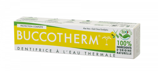 Buccotherm BIO fogkrém aloe verával és citrom-eukaliptusz ízesítéssel, 75 ml