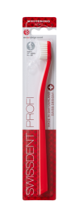 SWISSDENT WHITENING fogkefe Soft, piros