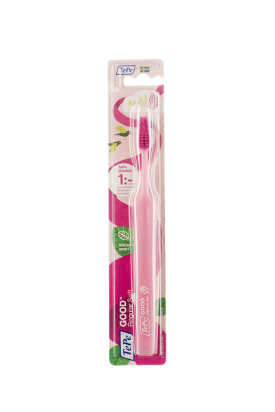 TePe GOOD Regular soft, fogkefe, Pink Ribbon