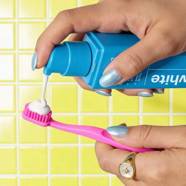 Pop Very White, mindennapi használatra szánt, mentolos ízű fogfehérítő fogkrém, 75 ml