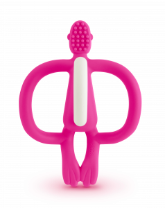 Matchstick Monkey fogzást segítő rágóka, rózsaszín