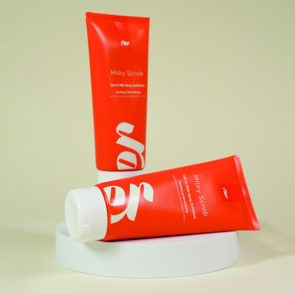 FLER Milky Scrub testradír gél-tej állagú testradír, 200 ml