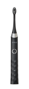 SMILLE Sonic Brush – Prémium szónikus fogkefe SANGI kónikus sörtékkel, fekete