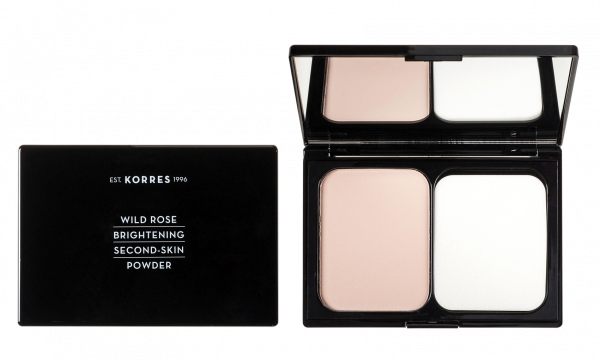 KORRES Wild Rose Powder - kompakt púder vadrózsa illattal, WRP1 árnyalat, 10 g