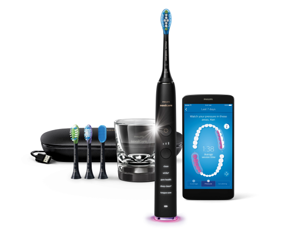 Philips Sonicare DiamondClean SMART Black HX9924/17, szónikus elektromos fogkefe