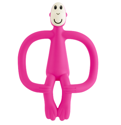 Matchstick Monkey fogzást segítő rágóka, rózsaszín