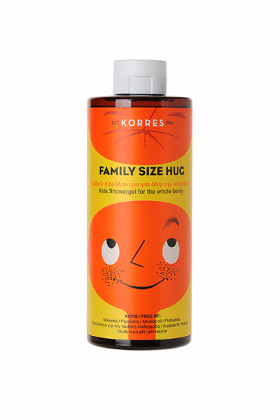 KORRES FAMILY SIZE HUG – tusfürdő gyerekeknek és a család minden tagjának, 400 ml