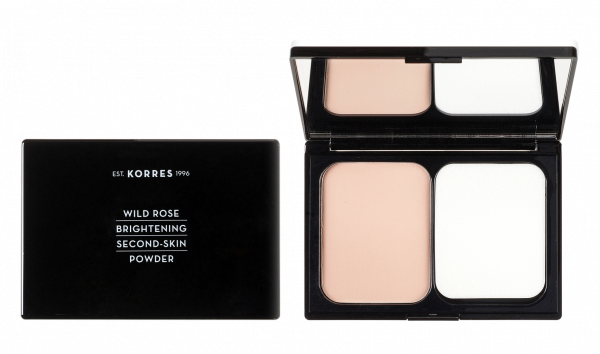 KORRES Wild Rose Powder - kompakt púder vadrózsa illattal, WRP2 árnyalat, 10 g