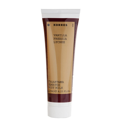 KORRES Fragrance VANILLA illatosított testápoló tej, 125 ml