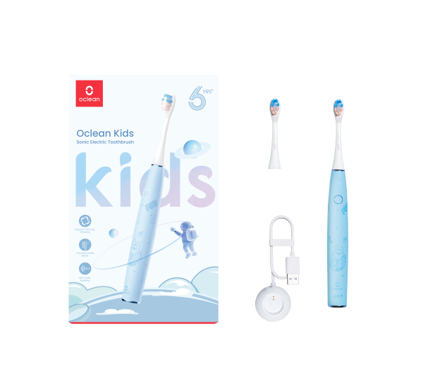 Oclean Kids kék szónikus fogkefe, kék