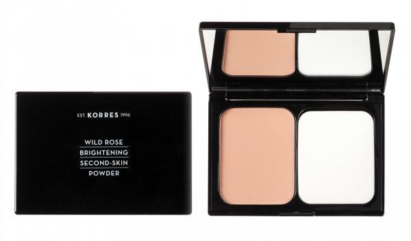 KORRES Wild Rose Powder - kompakt púder vadrózsa illattal, WRP3 árnyalat, 10 g