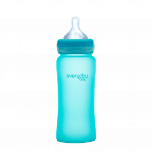 Everyday Baby cumisüveg hőérzékelővel, 300 ml, türkiz