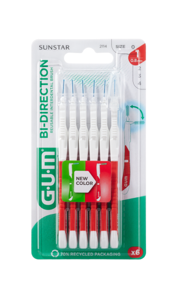GUM BI-DIRECTION fogközi kefe, 0,7 mm-es