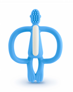 Matchstick Monkey fogzást segítő rágóka, világos kék