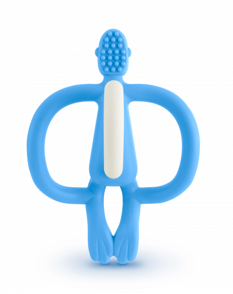 Matchstick Monkey fogzást segítő rágóka, világos kék