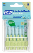 TePe Extra soft fogköztisztító kefék 0,8 mm, halványzöld, 6 db