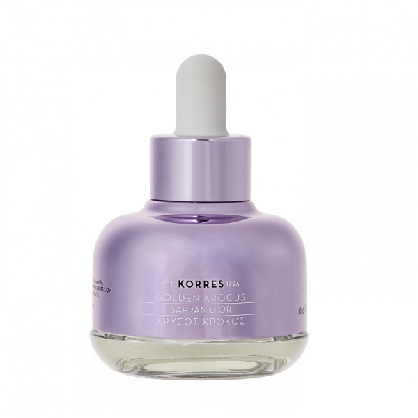 KORRES Golden Krocus Ageless Saffron Eye Elixir – sáfrány-elixír a szem környékére, 18 ml