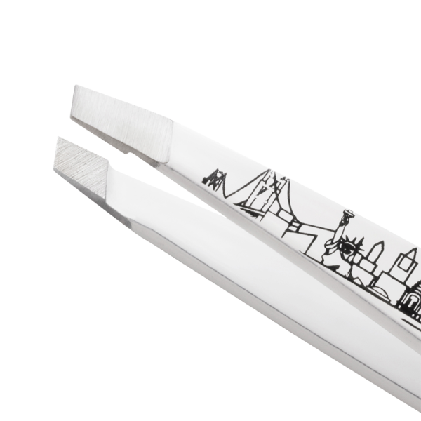 Tweezerman Mini Oval Slant csipesz, NYC taxi