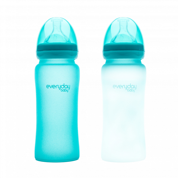 Everyday Baby cumisüveg hőérzékelővel, 300 ml, türkiz