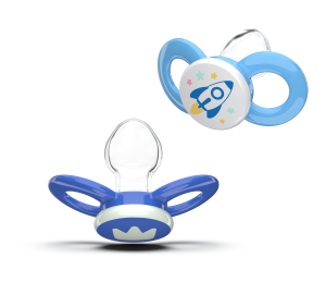 Dentistar Day & Night Soother, nappali és éjszakai cumi, 14 hónapos kortól, kék