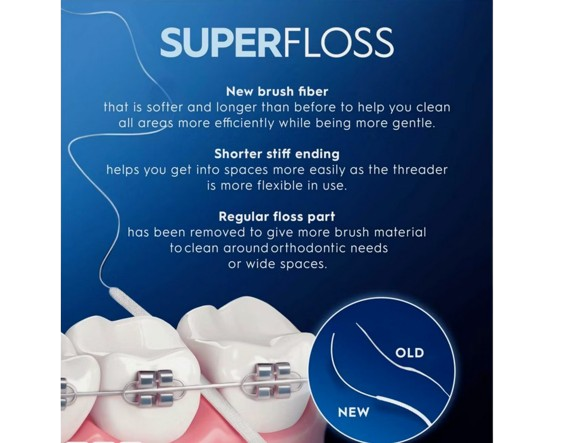 Oral-b Fogselyem Superfloss, 50 db