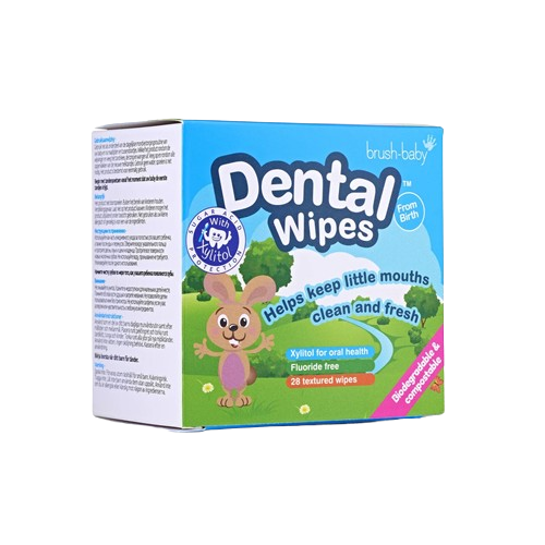 Brush-baby Dental Wipes, fogtisztító törlőkendő, 0+