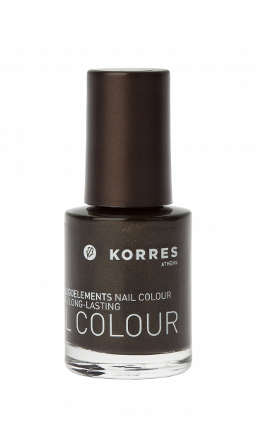 KORRES Nail Colour PRECIOUS BLACK 100 - Körömápoló lakk, 10 ml