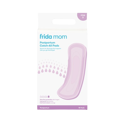 Frida Mom Postpartum Catch-All Pads, szülés utáni extra nedvszívó betét, 18 db
