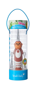 Brush-baby WildOnes szónikus gyerekfogkefe, majom, 0-10 éves korig