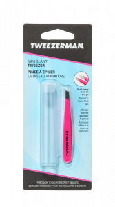 Tweezerman Mini SLANT, neon rózsaszín csipesz