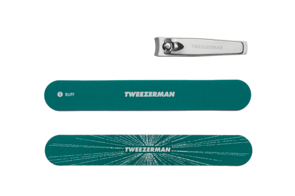 Tweezerman Emerald Shimmer Manikűrkészlet a tökéletes manikűrhöz