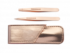 Tweezerman Petite Set Rose Gold, csipeszkészlet rózsaarany tokban