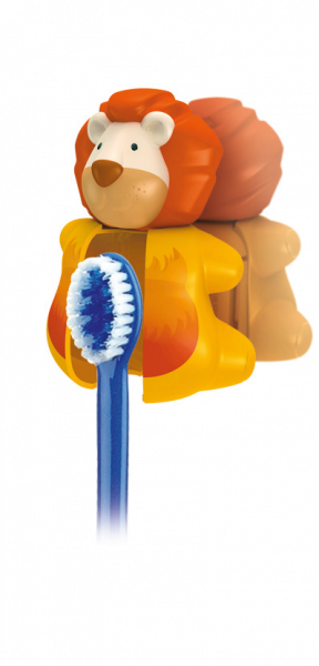 Miradent Funny Oroszlán, fogkefe tartó két tapadókoronggal