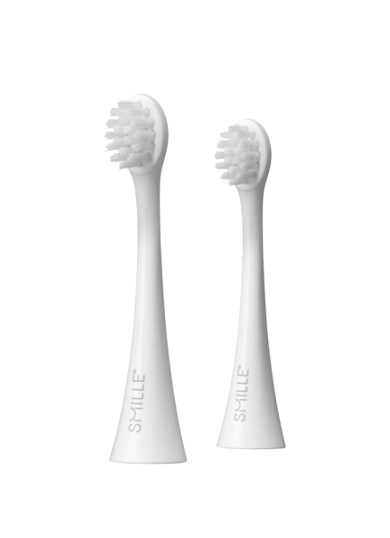 SMILLE szónikus fogkefe MINI pótfejek, fehér, 2 db