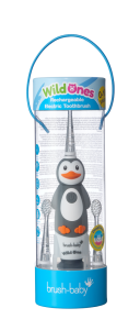 Brush-baby WildOnes szónikus gyerekfogkefe, pingvin, 0-10 éves korig