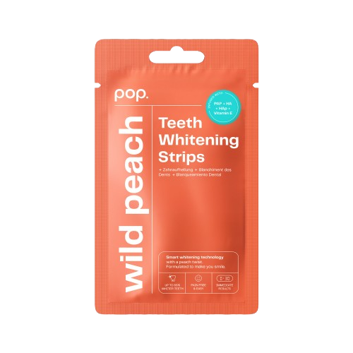 Pop Wild Peach Teeth Whitening Strips, fogfehérítő csíkok (7x2 db)