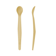 Everyday Baby szilikon kanál, Lágy Sárga, 2 db