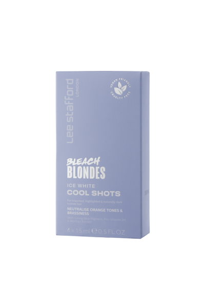 Lee Stafford Bleach Blondes Ice White Cool Shots - tonizáló kezelés, 4x 15 ml