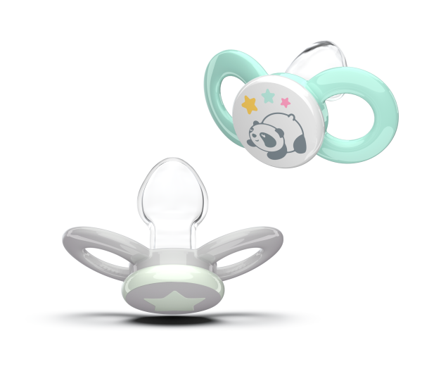 Dentistar fogszabályozó cumik 6-14 hónapos korig, szürkészöld