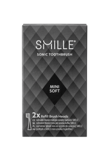 SMILLE Sonic Brush MINI pótfejek, fekete, 2 db